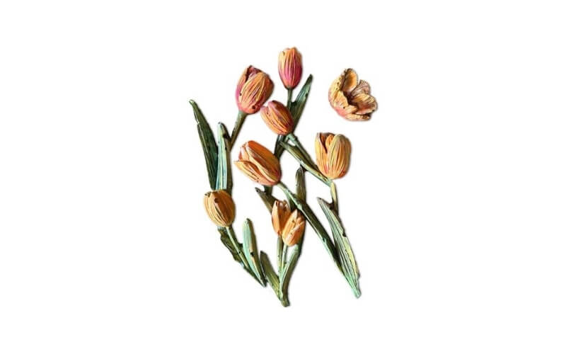 Siliconen Mal Art of Travelling Tulpen A5 Stamperia