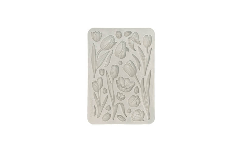 Siliconen Mal Art of Travelling Tulpen A5 Stamperia