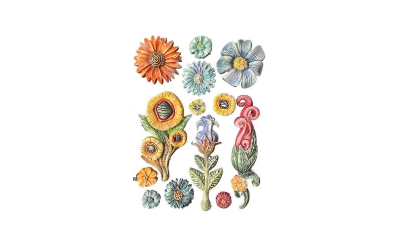 Siliconen Mal Furry Friends Bloemen Stamperia A5