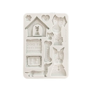 Siliconen Mal Furry Friends Honden Stamperia A5