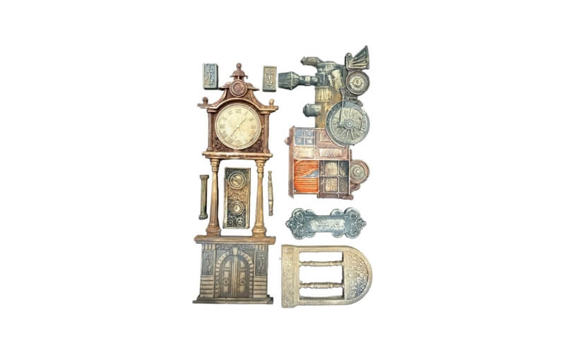 Siliconen Mal Gardens of Time Train Stamperia