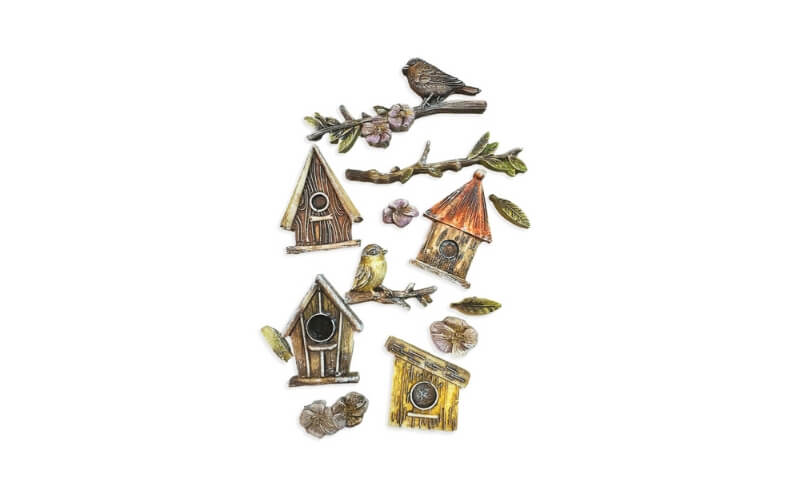 Siliconen Mal Happiness Dewdrops Nesten en Vogels Stamperia A5