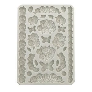 Siliconen Mal Shabby Rozen Stamperia A5