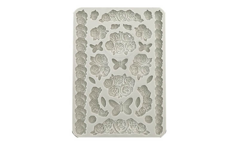 Siliconen Mal Shabby Rozen Stamperia A5