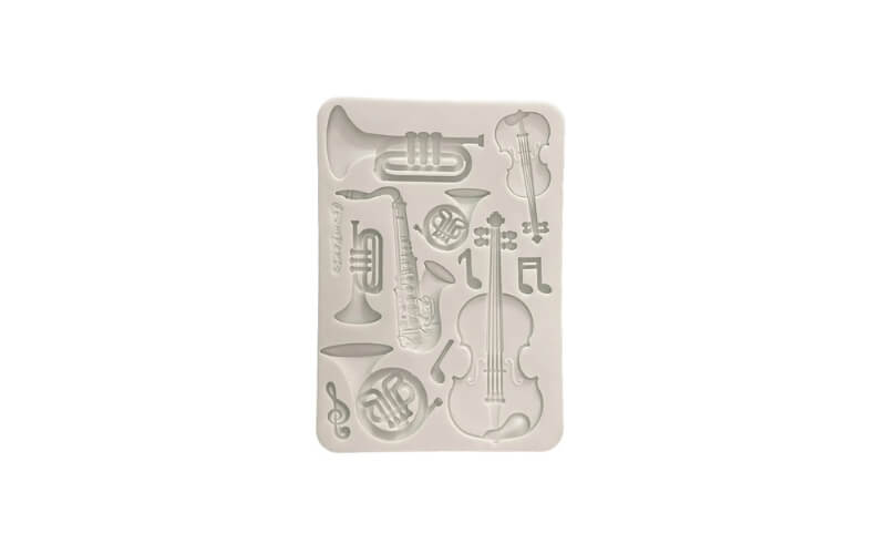 Siliconen Mal Symphony Musical Instruments Stamperia