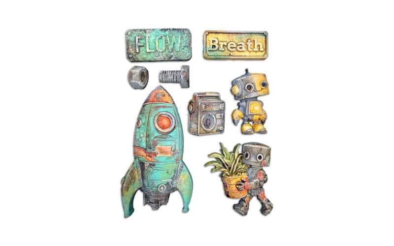 Soft Mal A New Beginning Spaceship and Robot Stamperia
