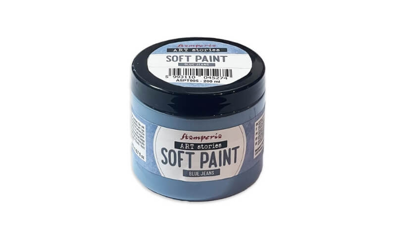 Soft Paint Blue Jeans 200ml Stamperia