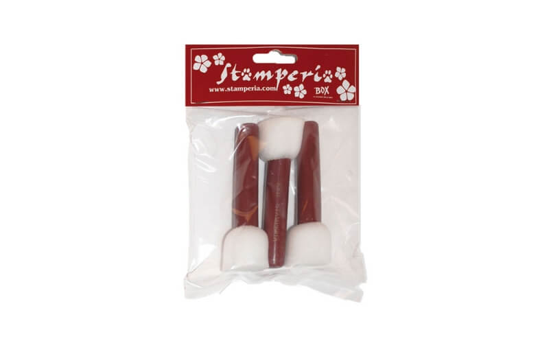Sponsborstel Medium Stamperia 3 Stuks