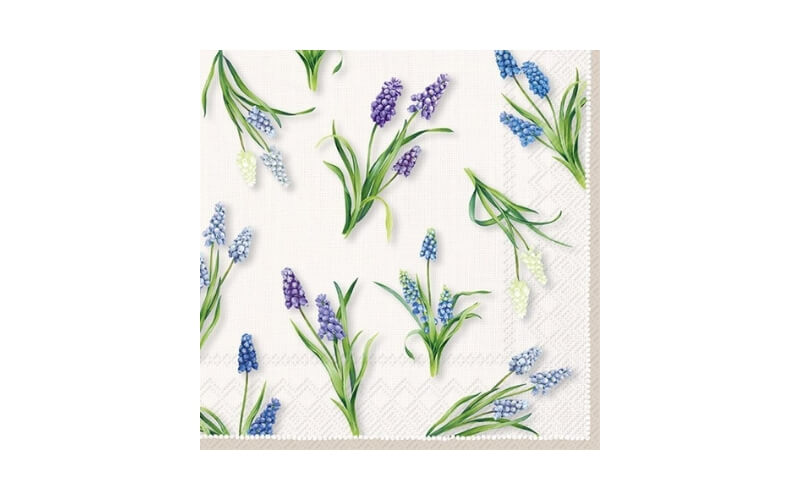 Spring Muscari Lunch Servetten 20st. IHR