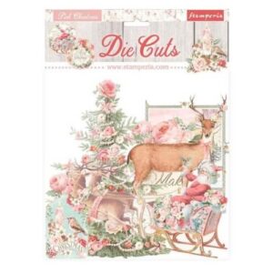 Stansen Roze Kerst Stamperia