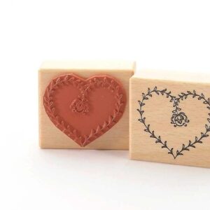 Stempel Hart met Bloem