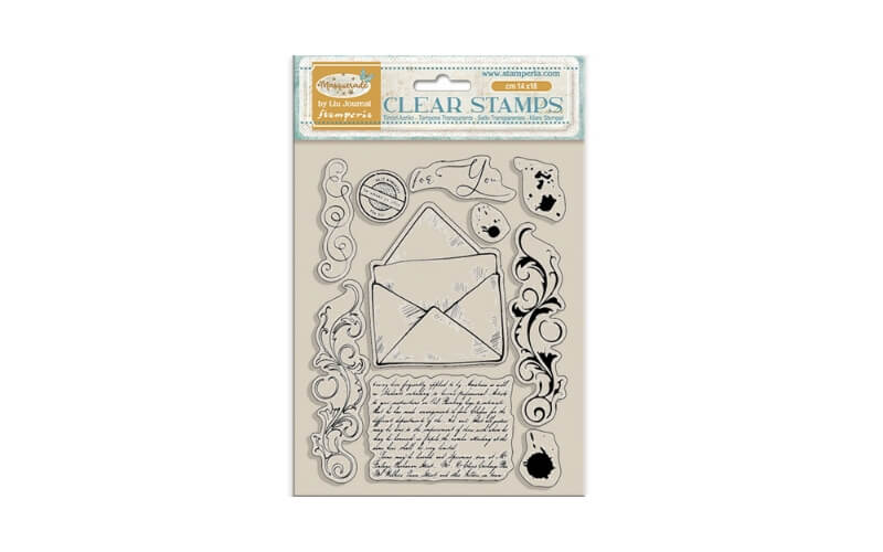 Stempel Masquerade Brieven Stamperia