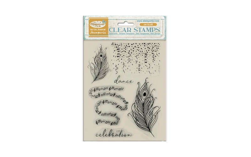 Stempel Masquerade Veren Stamperia