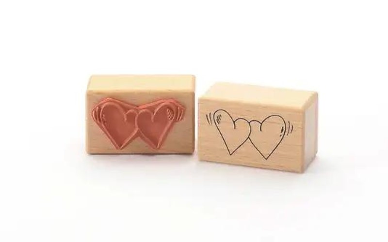 Stempel Twee Hartjes