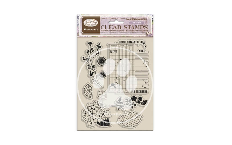 Stempels Quiet Days Hydrangea Stamperia