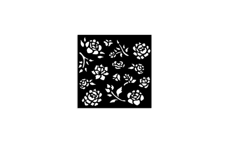 Stencil 12 x 12 Bloemknoppatroon Stamperia