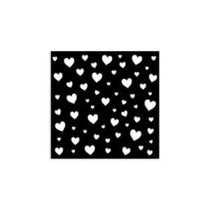 Stencil 12 x 12 Hartjes Stamperia