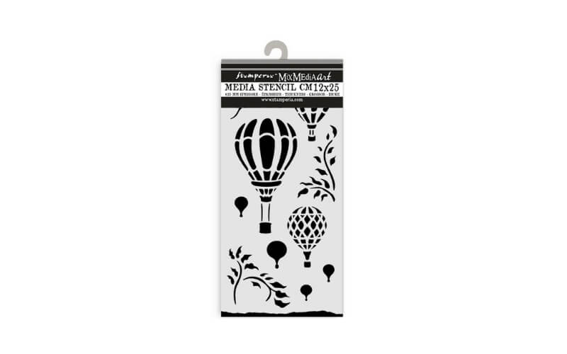 Stencil 12x25 Timeless Luchtballonnen Stamperia