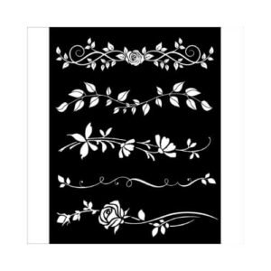 Stencil 20x25 Bordure Rose Stamperia