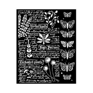 Stencil 20x25 Fortune Botanic Stamperia