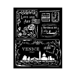 Stencil 20x25 Venetië Kaarten Stamperia