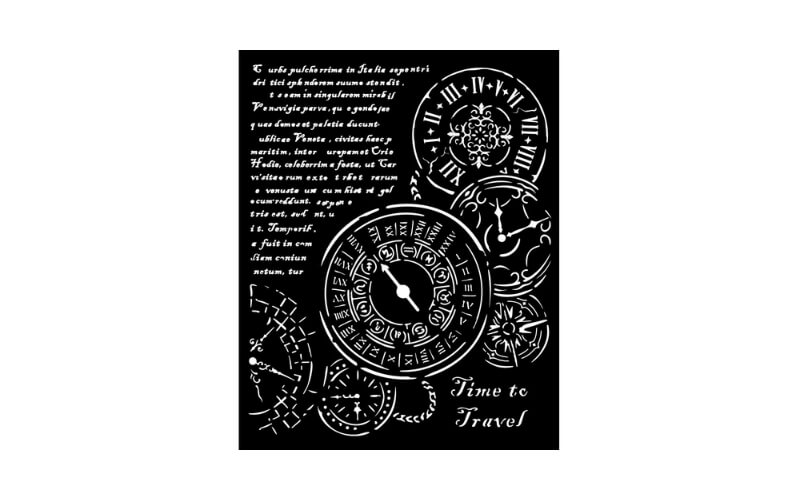 Stencil 20x25 Venetië Time to Travel Stamperia