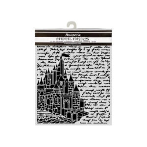 Stencil 20x25 Wonderland Castle Stamperia