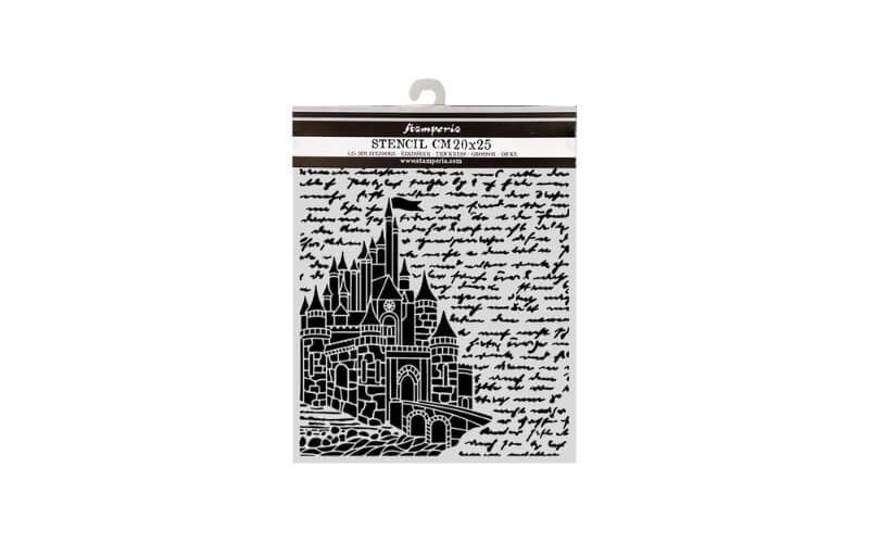 Stencil 20x25 Wonderland Castle Stamperia