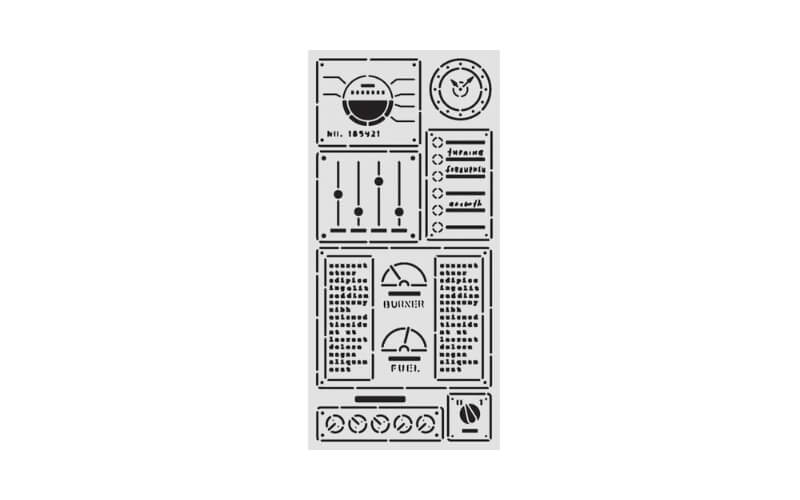 Stencil A New Beginning Control Panel 12x25 Stamperia