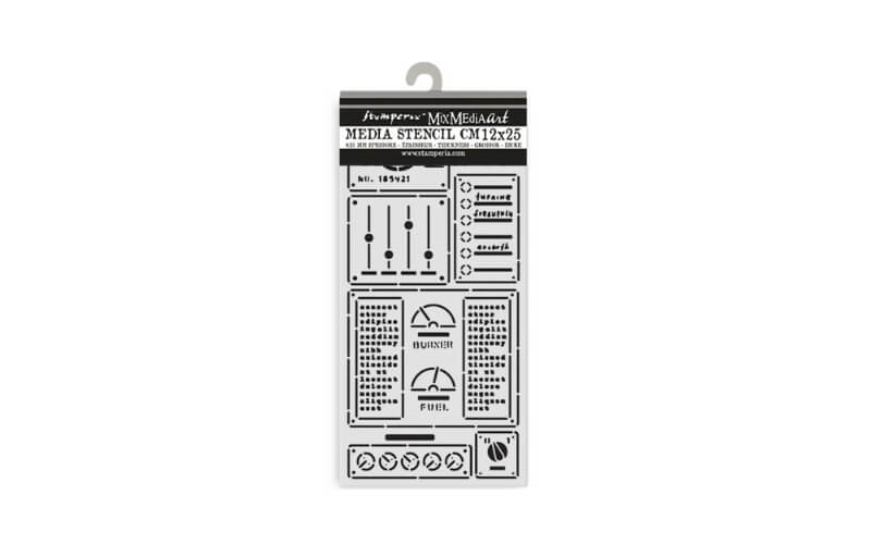 Stencil A New Beginning Control Panel 12x25 Stamperia