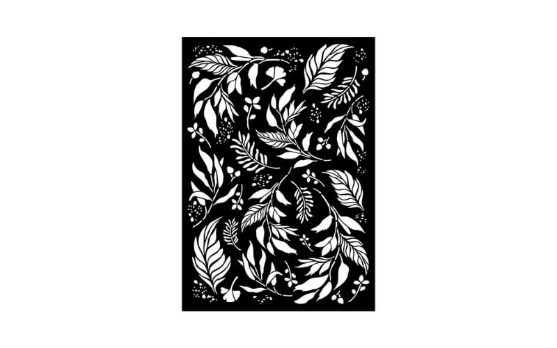 Stencil A3 Leaves Art Stories Stamperia