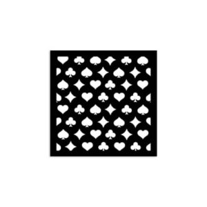 Stencil Alice in Kerstmis Poker Kaarten Stamperia 12x12