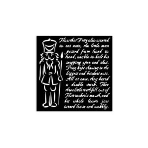 Stencil Alice in Kerstmis Soldaat Stamperia 12x12