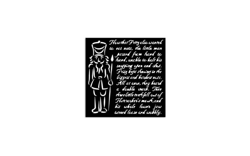 Stencil Alice in Kerstmis Soldaat Stamperia 12x12
