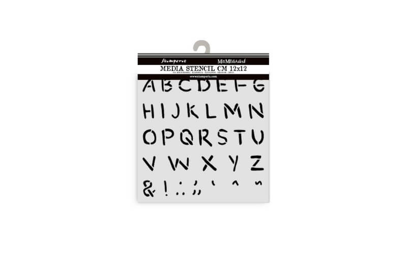 Stencil Baby Alphabet 12x12 Stamperia