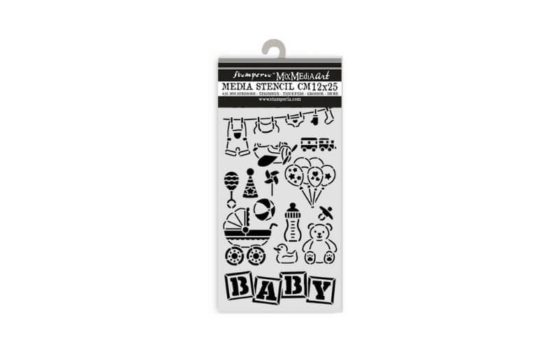 Stencil Baby Elements 12x25 Stamperia