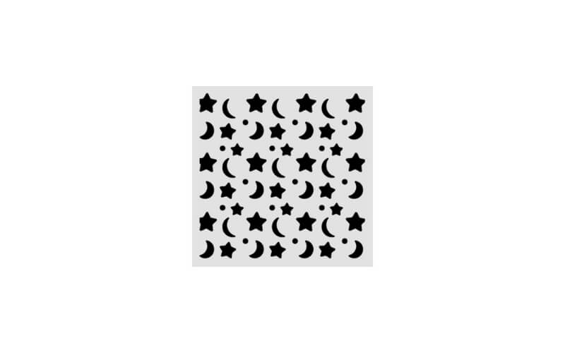 Stencil Baby Star and Moon 12x12 Stamperia