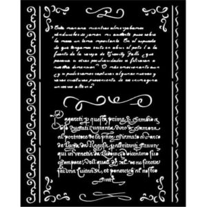 Stencil Bibliotheek Brieven Stamperia