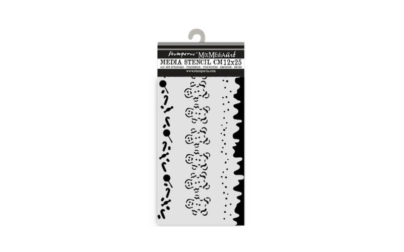 Stencil Candy Christmas Sierranden Stamperia 12x25cm