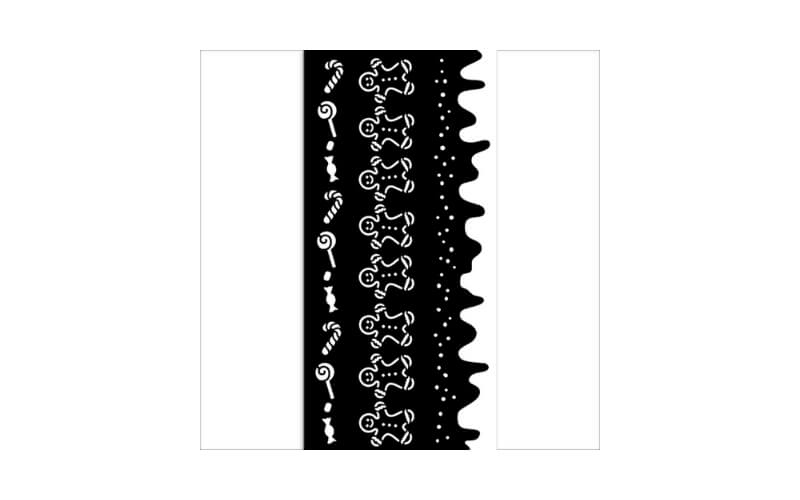 Stencil Candy Christmas Sierranden Stamperia 12x25cm