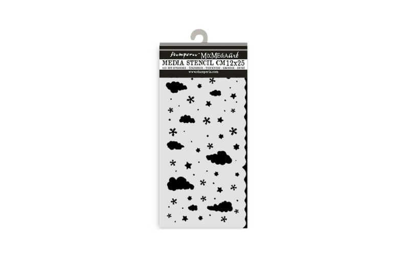 Stencil Candy Christmas Wolken Stamperia 12x25cm