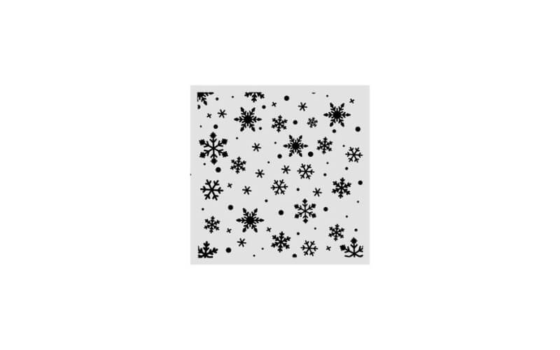 Stencil Christmas Snowflakes Pattern 12x12 Stamperia