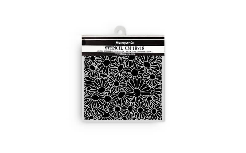 Stencil Daisy Art Daisies Pattern 18x18 Stamperia