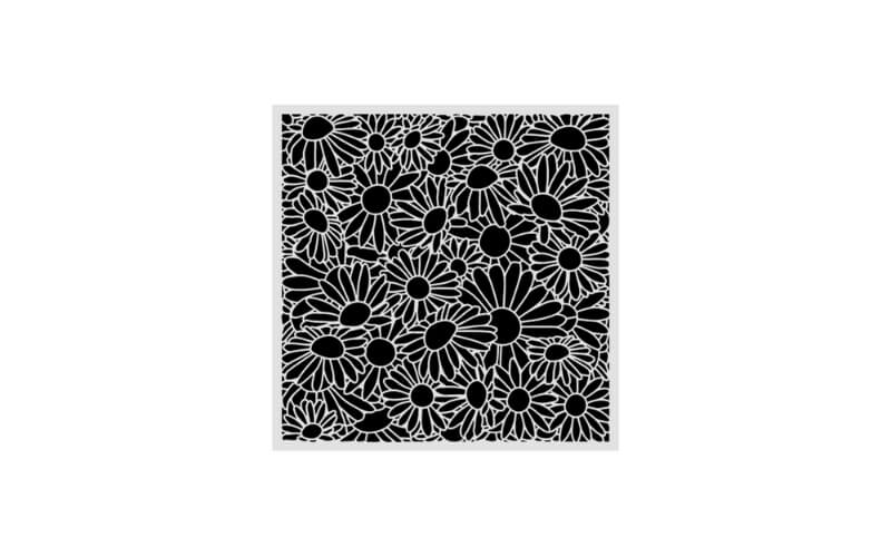 Stencil Daisy Art Daisies Pattern 18x18 Stamperia
