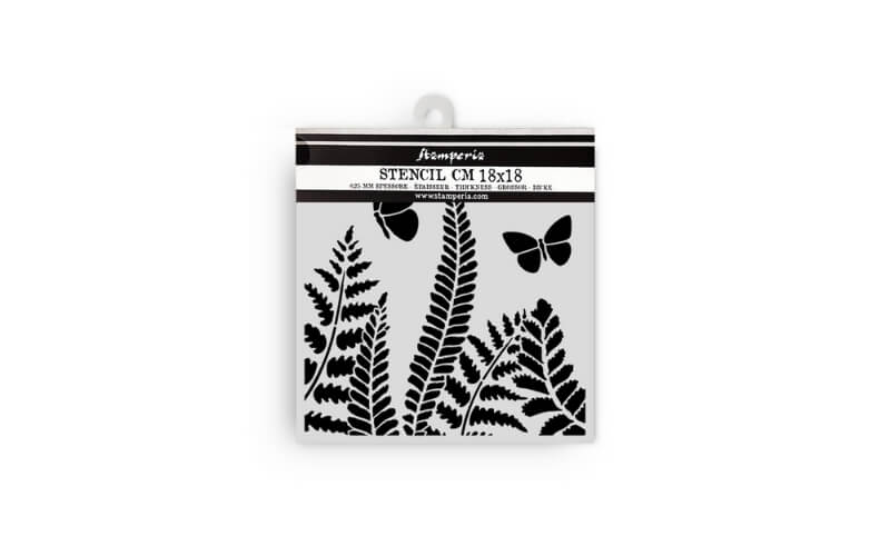 Stencil Daisy Art Fern 18x18 Stamperia