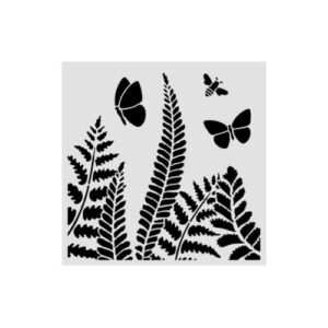 Stencil Daisy Art Fern 18x18 Stamperia