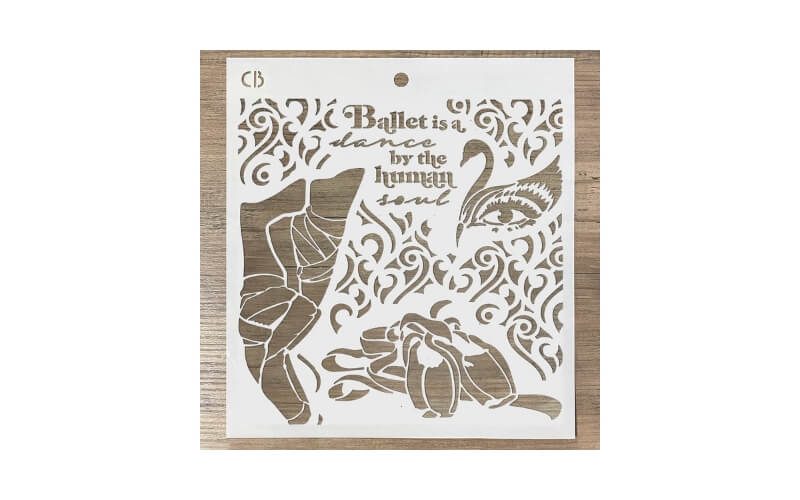 Stencil Dance by the Human Soul 20x20 Ciao Bella
