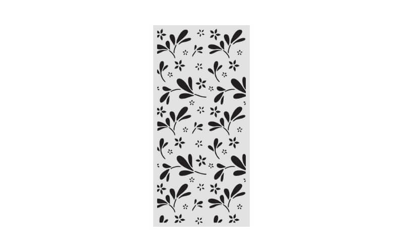 Stencil Family Big Flower Pattern 12x25 Stamperia