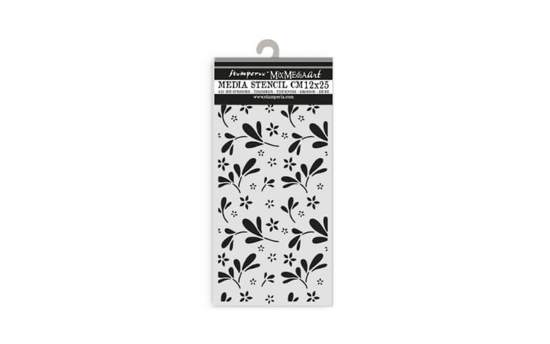 Stencil Family Big Flower Pattern 12x25 Stamperia