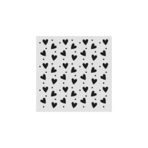 Stencil Family Heart Texture 12x12 Stamperia